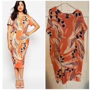 ASOS Curve Midi Wiggle Dress Sz 20